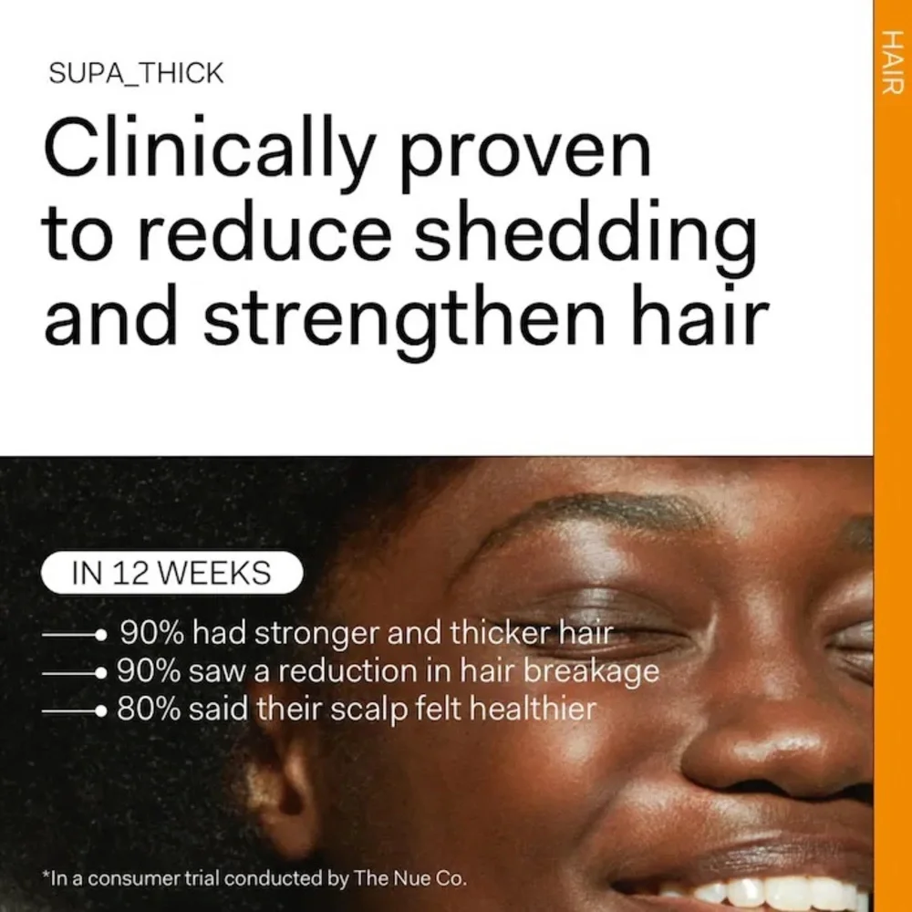THE NUE COMPANY SUPA THICK SCALP SERUM THINNING HAIR LINE THICKER FULLER HAIR